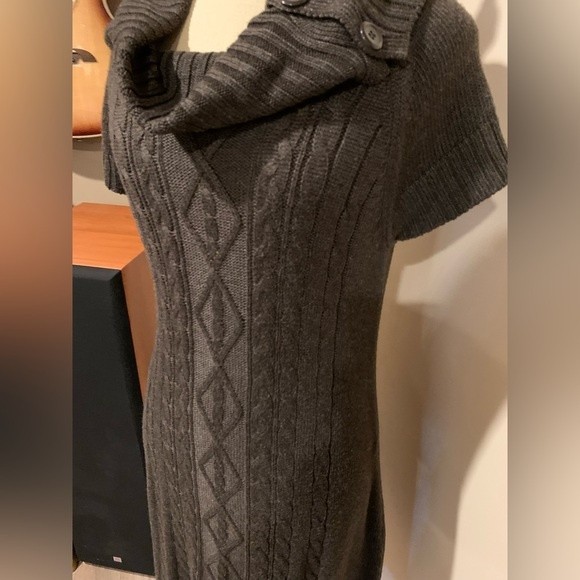 Calvin Klein sweater dress size large Brown cable knit design Warm & comfortable - Picture 2 of 5